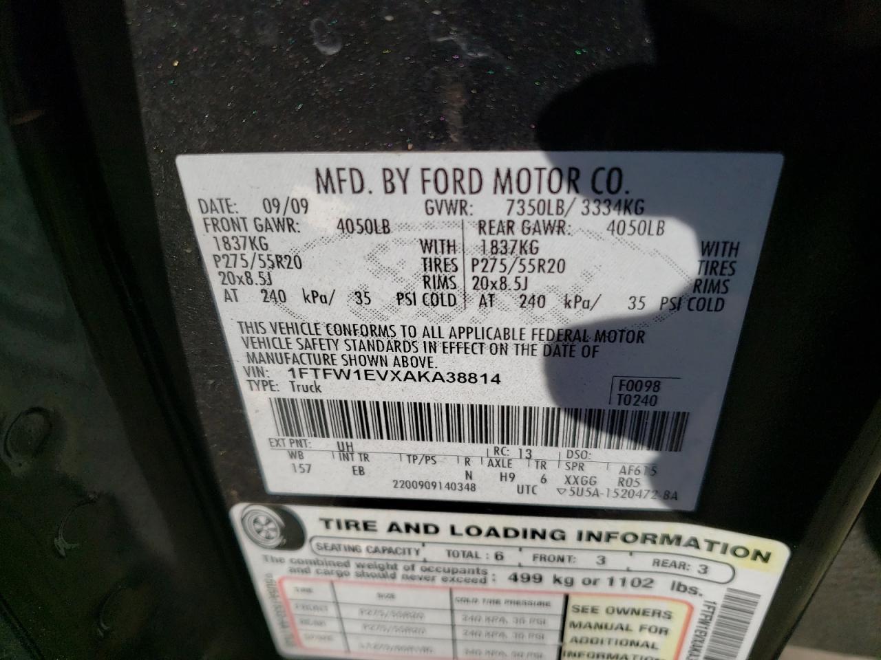2010 FORD F-150
