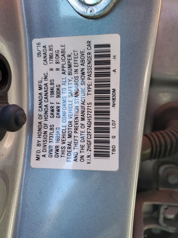 2016 HONDA CIVIC