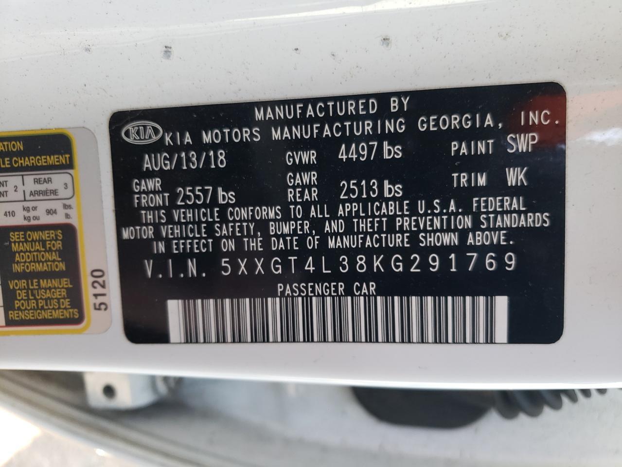2019 KIA OPTIMA