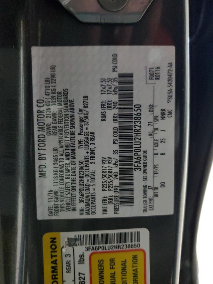 2017 FORD FUSION