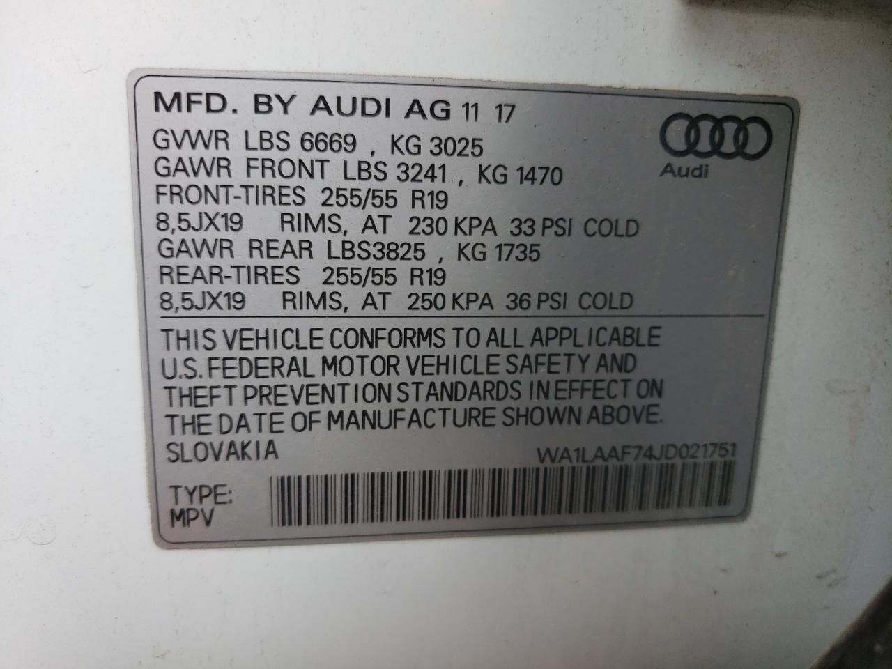 2018 AUDI Q7