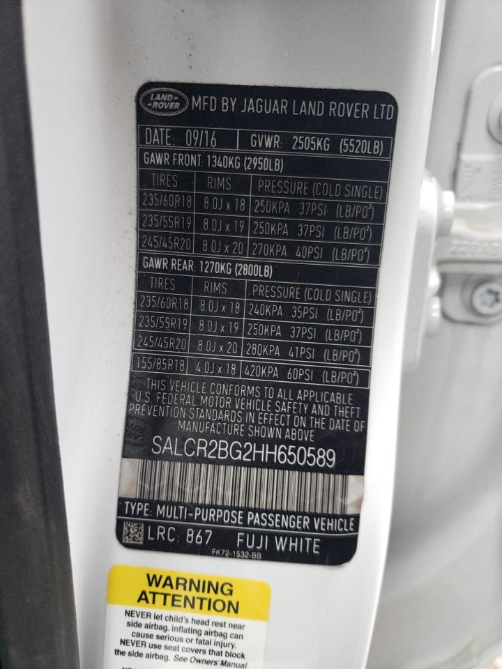 2017 LAND ROVER Discovery