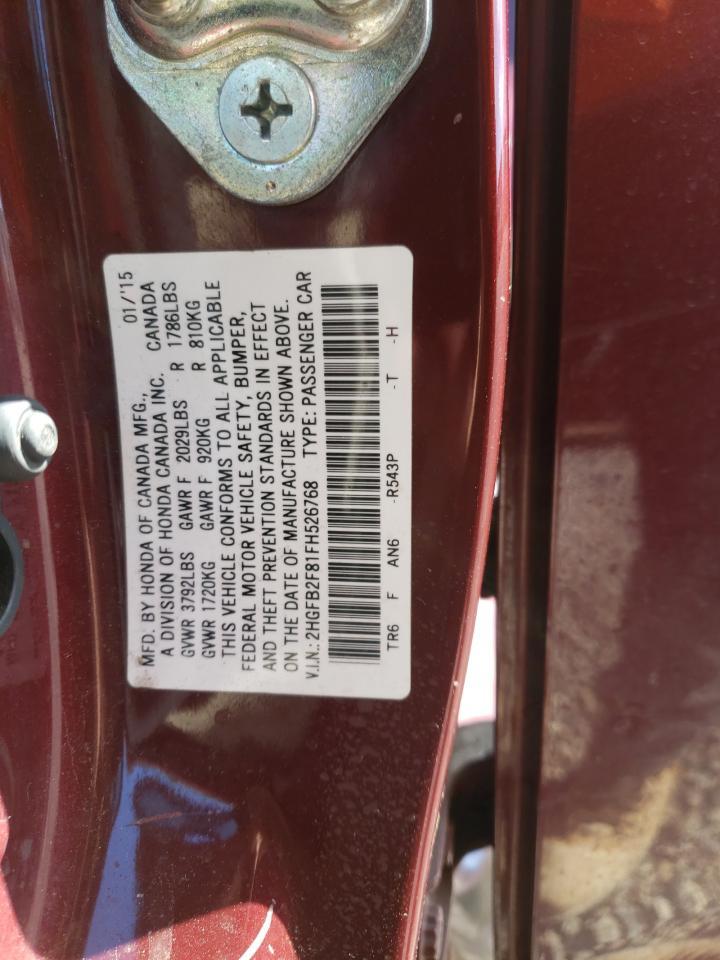 2015 HONDA CIVIC