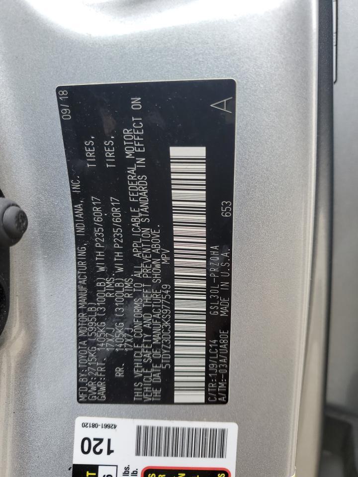 2019 TOYOTA SIENNA