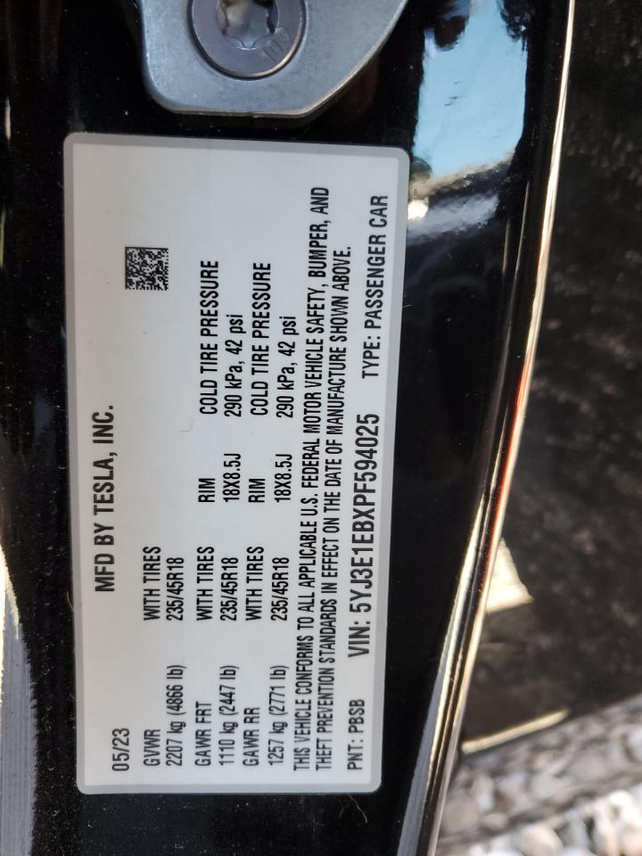 2023 TESLA MODEL 3
