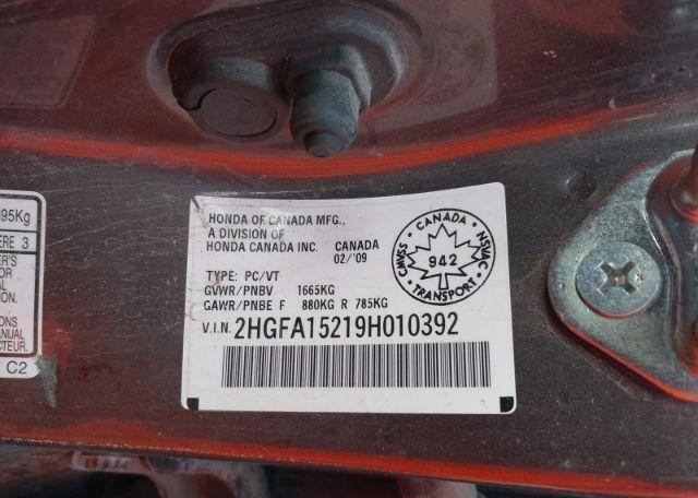 2009 HONDA CIVIC DX