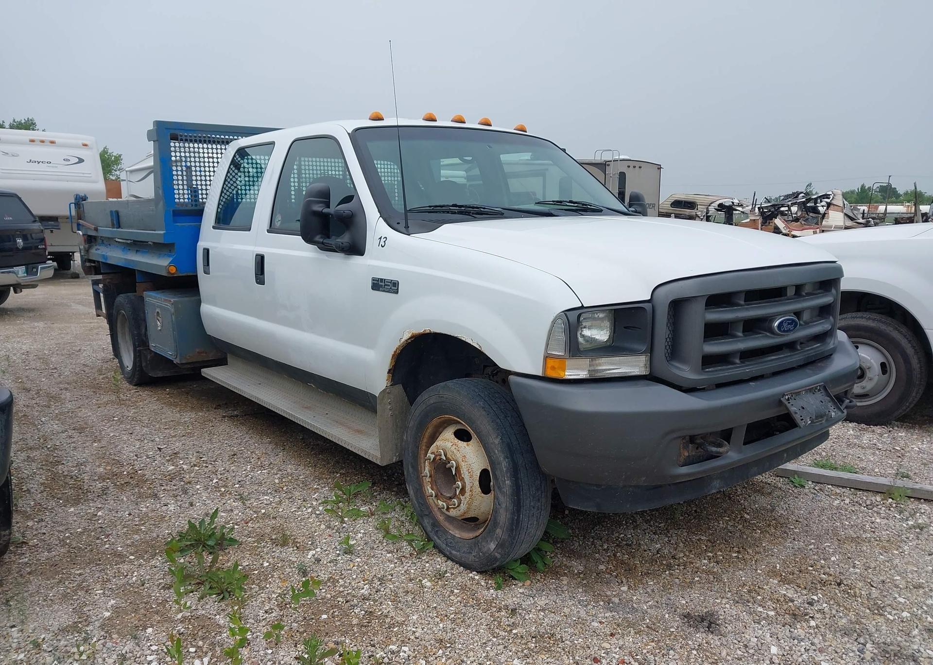 2002 FORD F450 SD XL CREW CAB