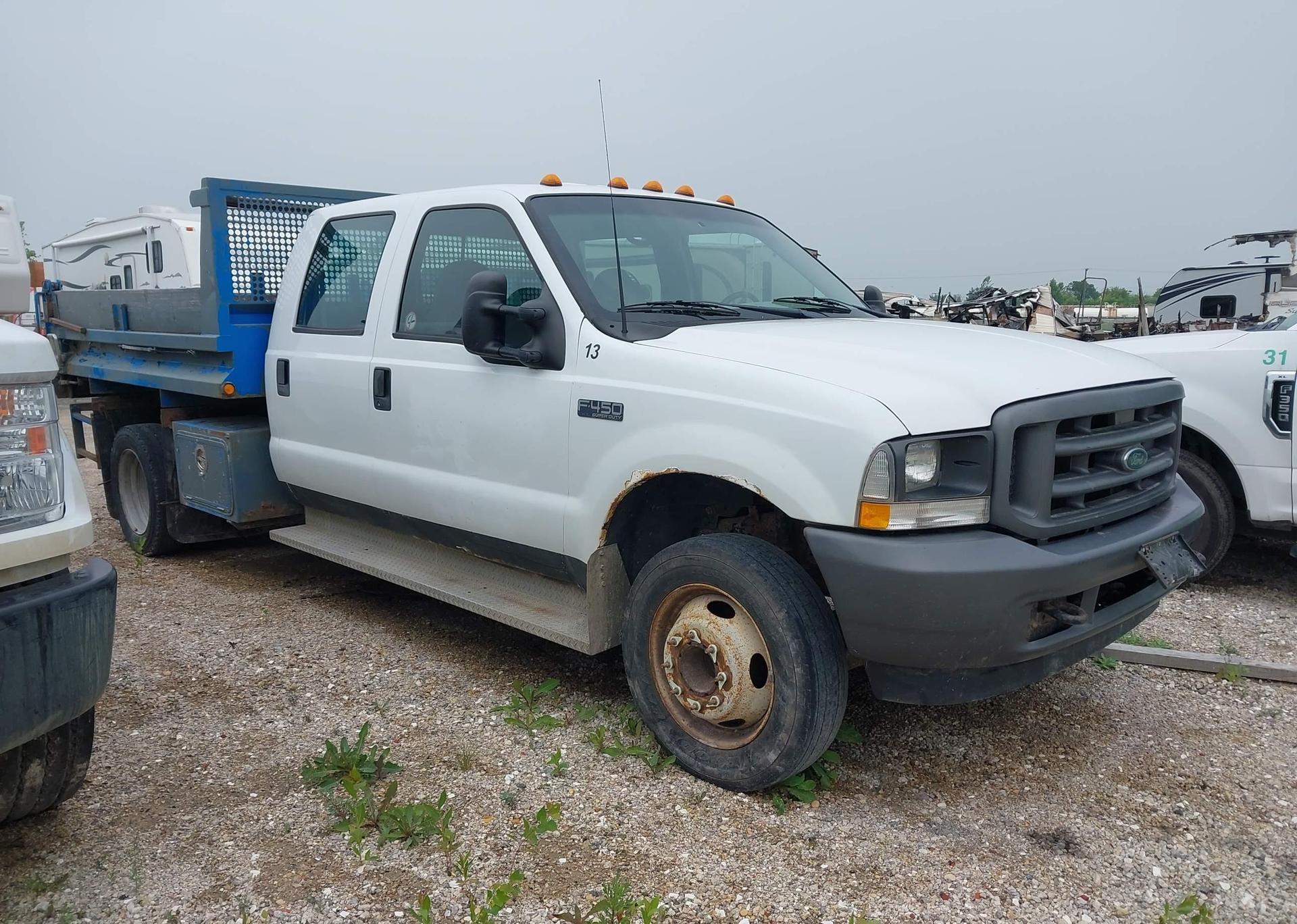 2002 FORD F450 SD XL CREW CAB