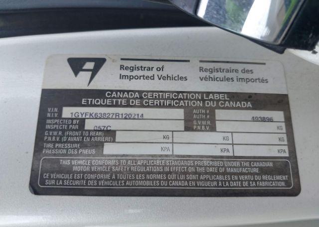 2007 CADILLAC ESCALADE LUXURY