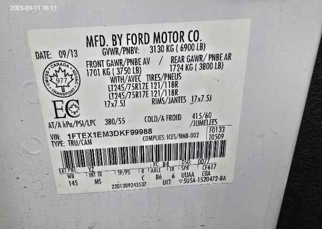 2013 FORD F150 XLT SUPERCAB