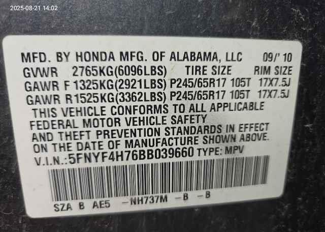 2011 HONDA PILOT EX-L