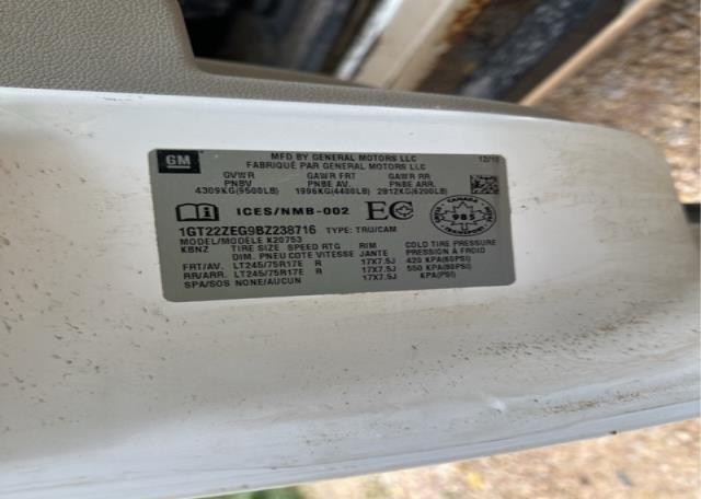 2011 GMC SIERRA 2500 HD WT EXT CAB