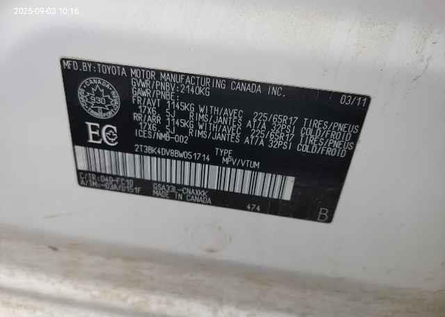 2011 TOYOTA RAV4 V6