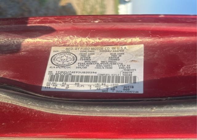 2003 FORD EXPLORER EDDIE BAUER