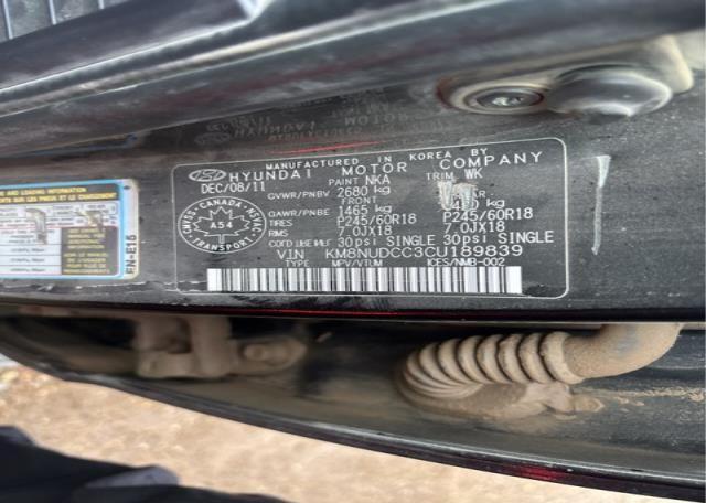 2012 HYUNDAI VERACRUZ GLS V6