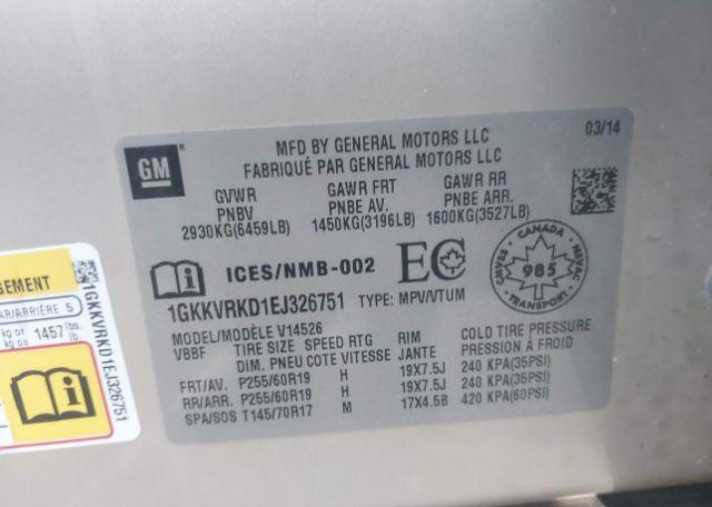 2014 GMC ACADIA SLT1
