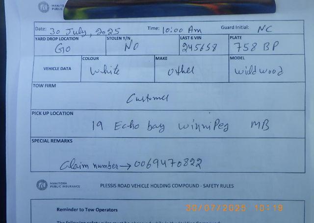 2011 Enclosed Trailer WILDWOOD