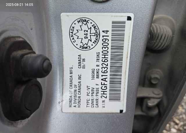 2006 HONDA CIVIC DX
