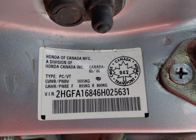 2006 HONDA CIVIC EX