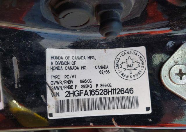 2008 HONDA CIVIC LX-SR