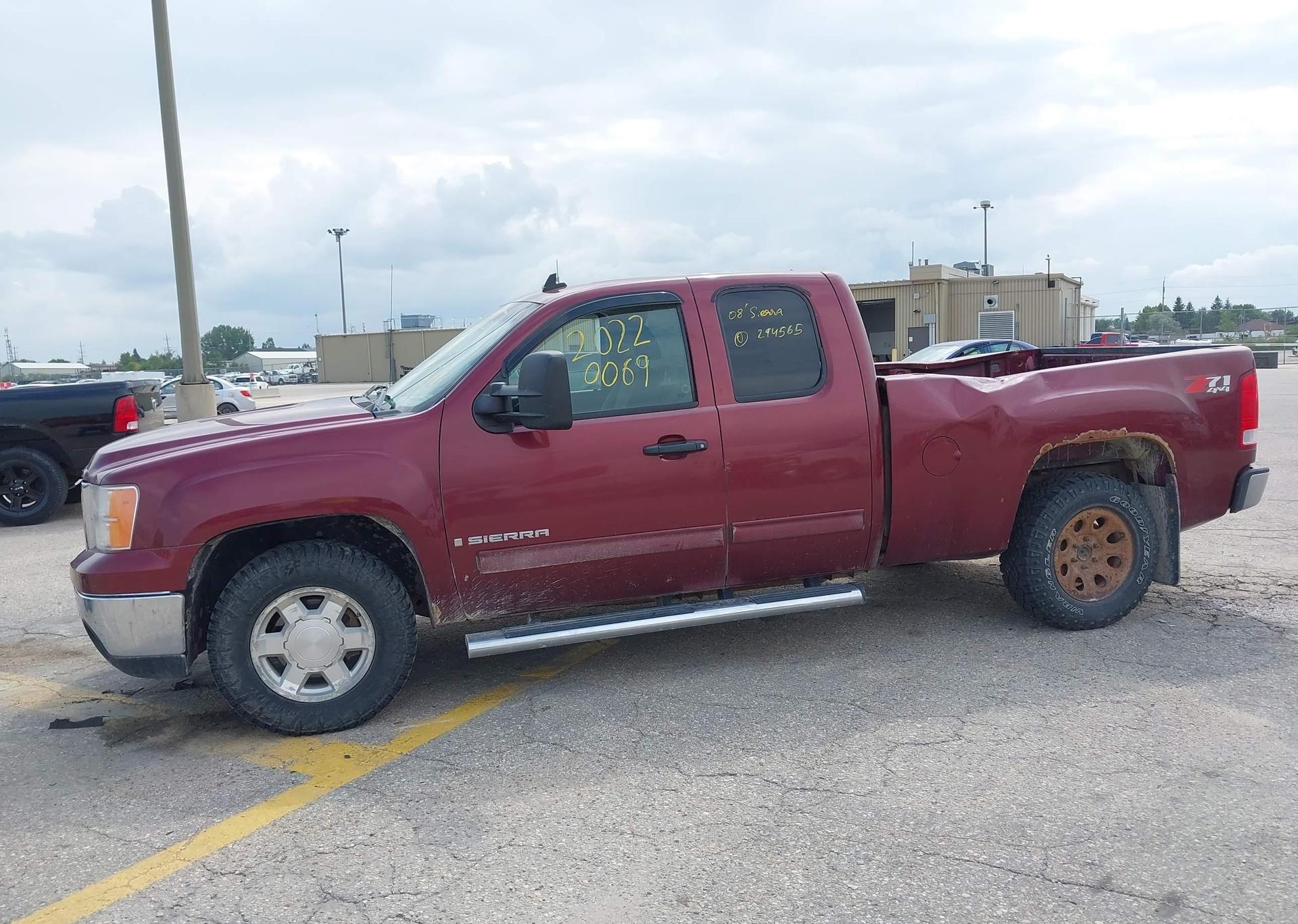2008 GMC SIERRA 1500 SL EXT CAB