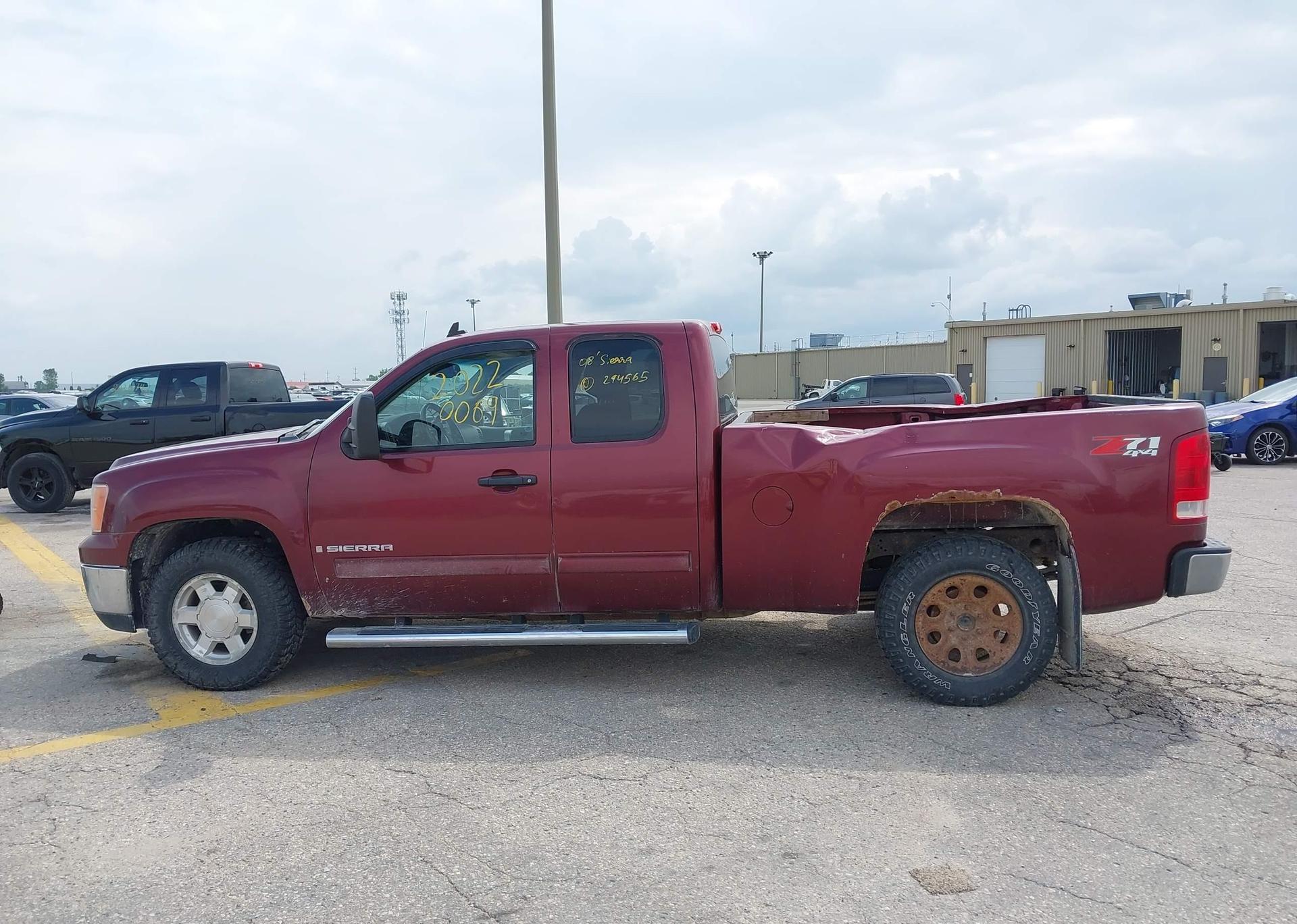 2008 GMC SIERRA 1500 SL EXT CAB