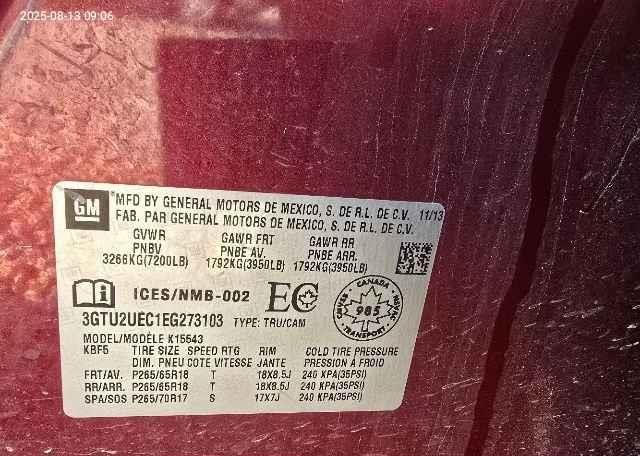 2014 GMC SIERRA 1500