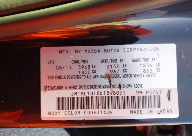 2013 MAZDA MAZDA3 GS