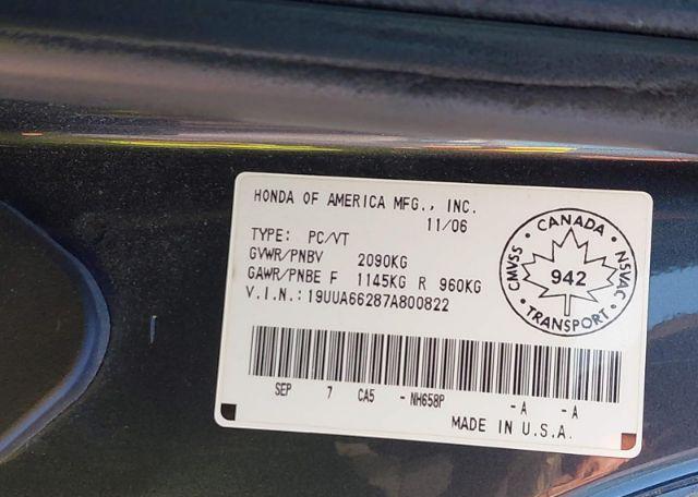 2007 ACURA TL