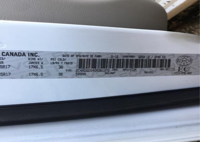 2016 DODGE GRAND CARAVAN CVP