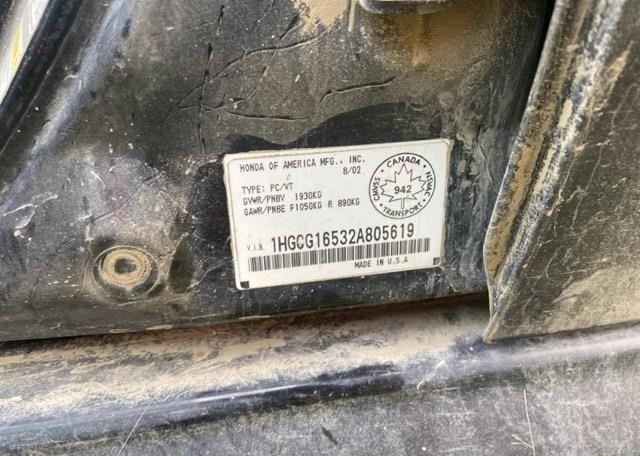 2002 HONDA ACCORD EX-V6
