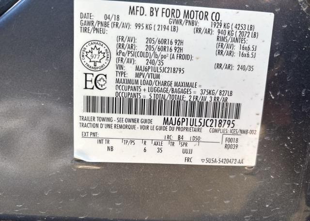 2018 FORD ECOSPORT SE