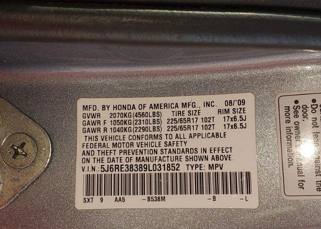 2009 HONDA CR-V LX