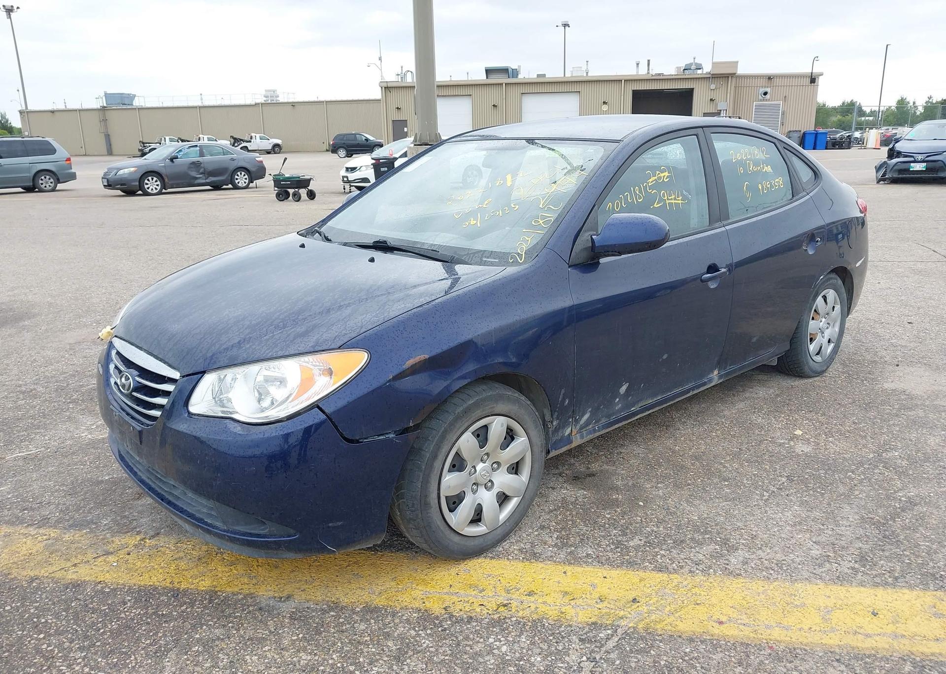2010 HYUNDAI ELANTRA BLUE