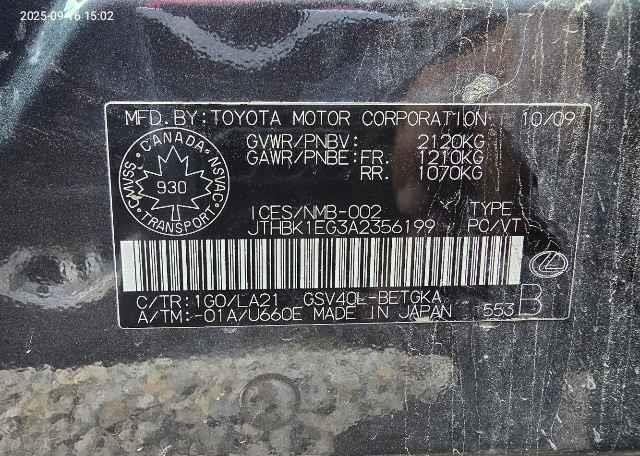 2010 LEXUS ES 350