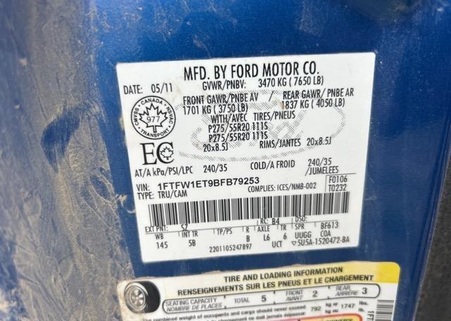 2011 FORD F150 FX4 SUPERCREW