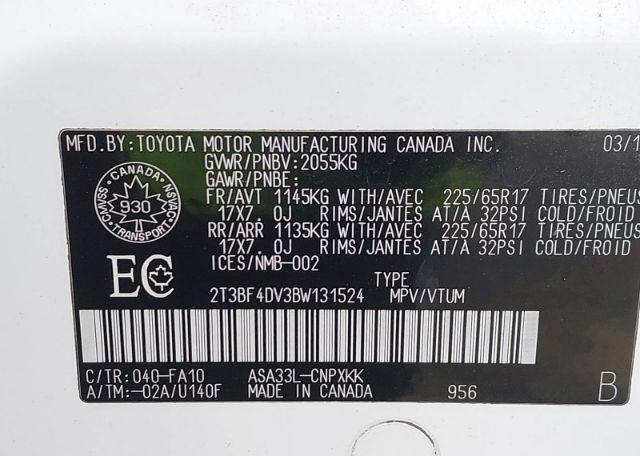 2011 TOYOTA RAV4