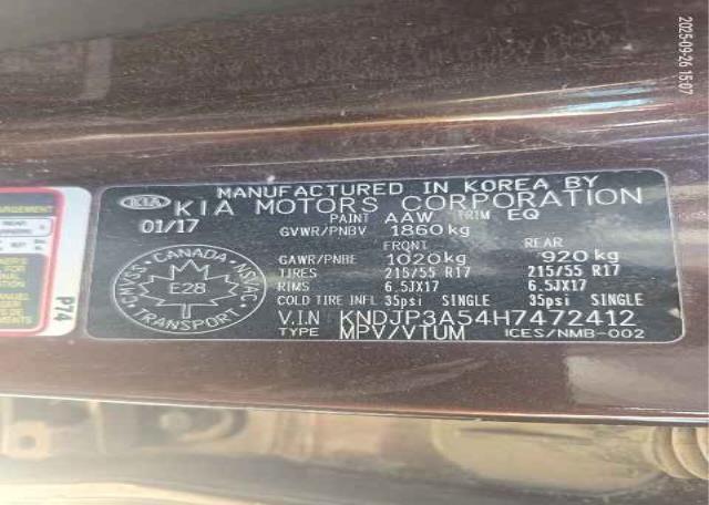 2017 KIA SOUL EX