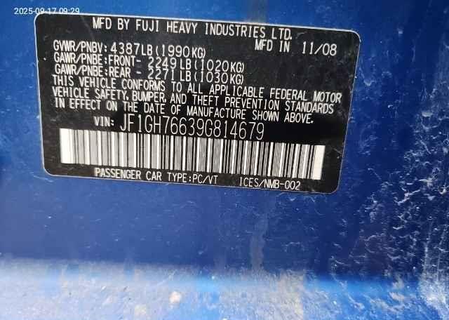 2009 SUBARU IMPREZA WRX 265