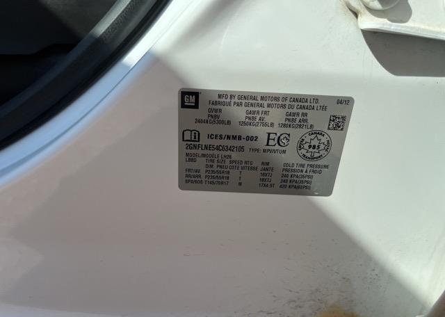 2012 CHEVROLET EQUINOX LT