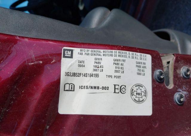 2004 PONTIAC SUNFIRE SL