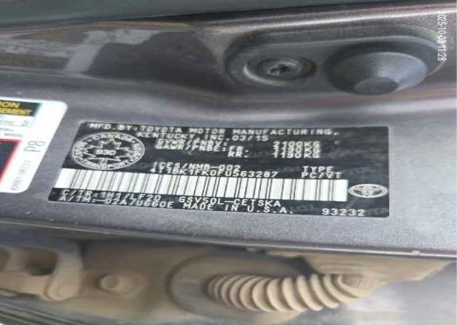 2015 TOYOTA CAMRY XSE V6