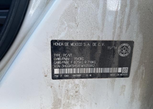 2015 HONDA FIT LX