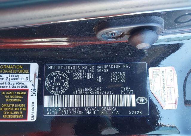 2009 TOYOTA CAMRY