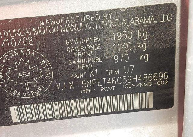 2009 HYUNDAI SONATA LIMITED