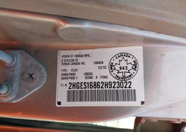 2002 HONDA CIVIC LX-G