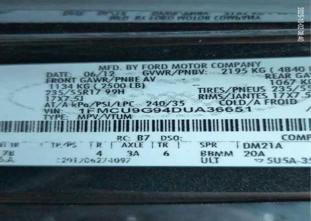 2013 FORD ESCAPE SE