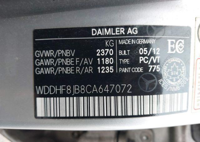 2012 MERCEDES-BENZ E 350 4MATIC