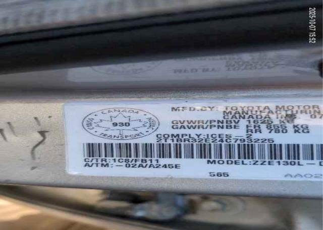 2004 TOYOTA COROLLA CE