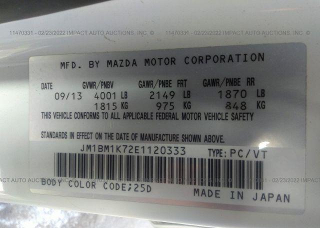2014 MAZDA 3 Sport